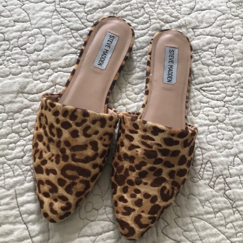 Steve Madden Leopard Mules